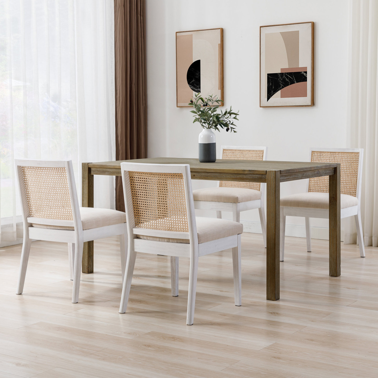 Weston Cane Dining Chairs (Set of 2)