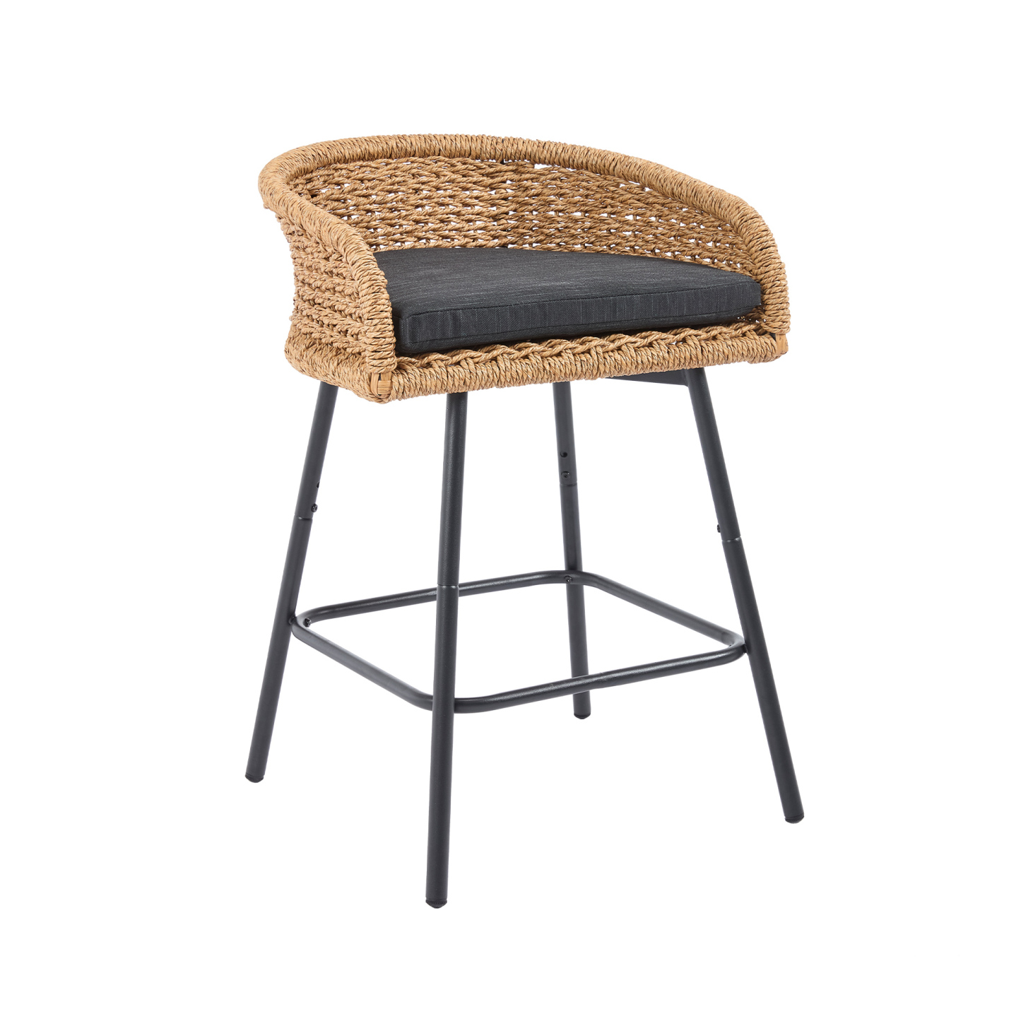Neil Outdoor Cane Bar Stools (Set of 2)