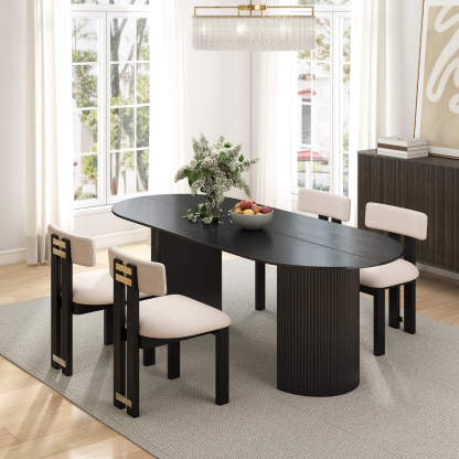 Mateo Oval Dining Table With Payson Chairs Set