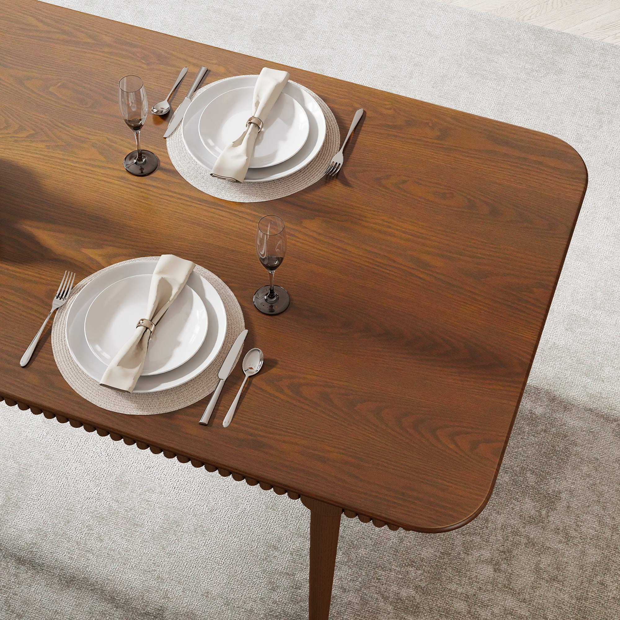 James 63'' Rectangular Dining Table Set for 4-6