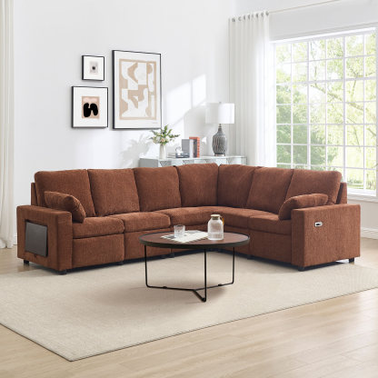 Levi Reclining Sectional Sofa With Storage