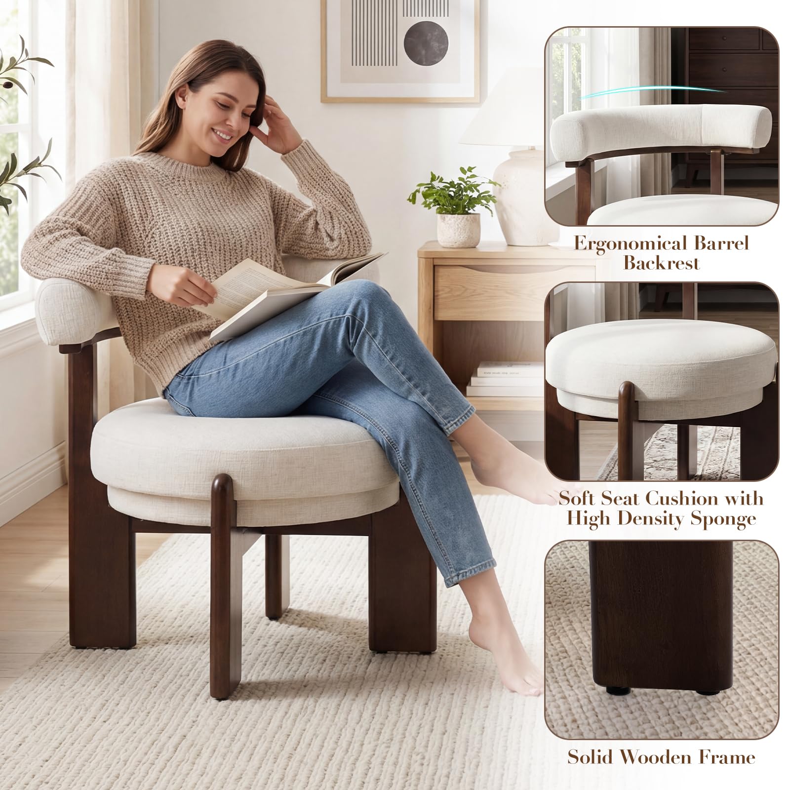 Dawson Modern Minimalist Armchair