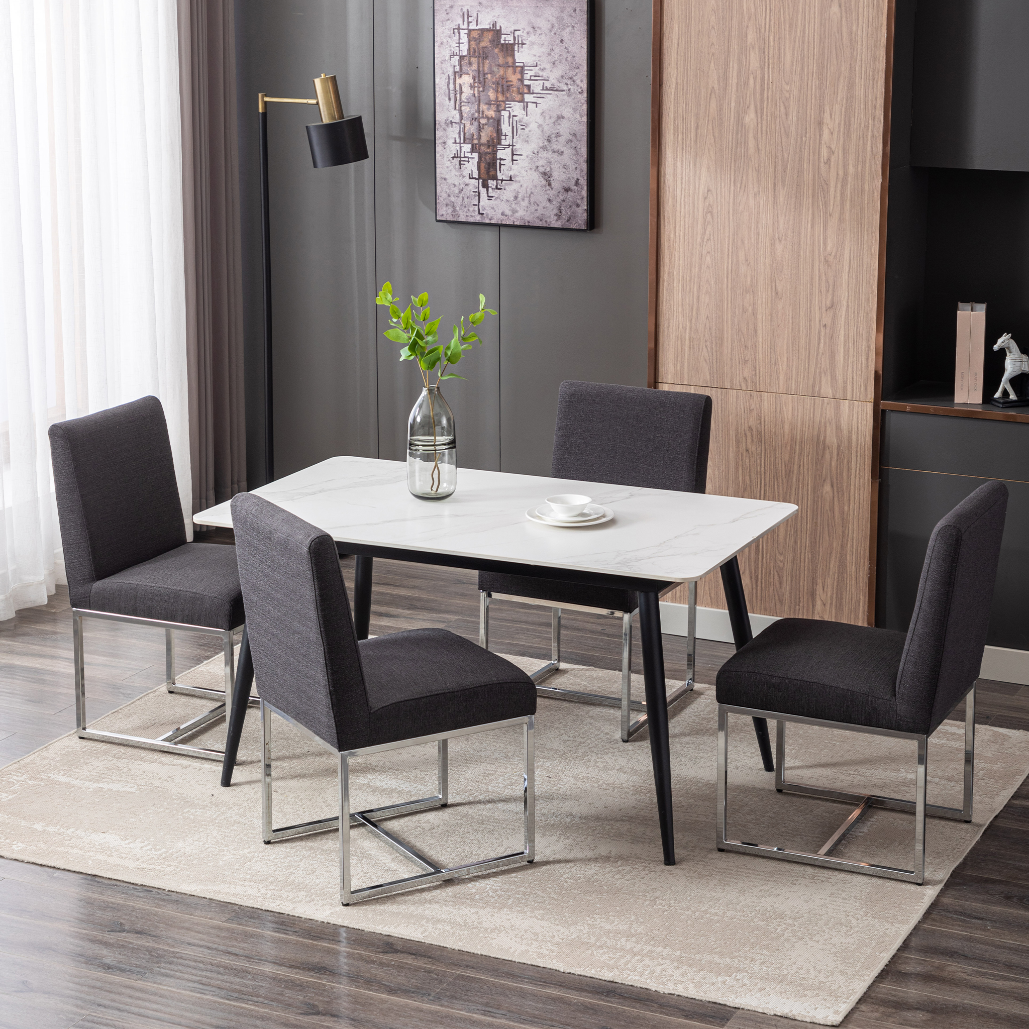 Rectangle Dining Chairs (Set of 2)