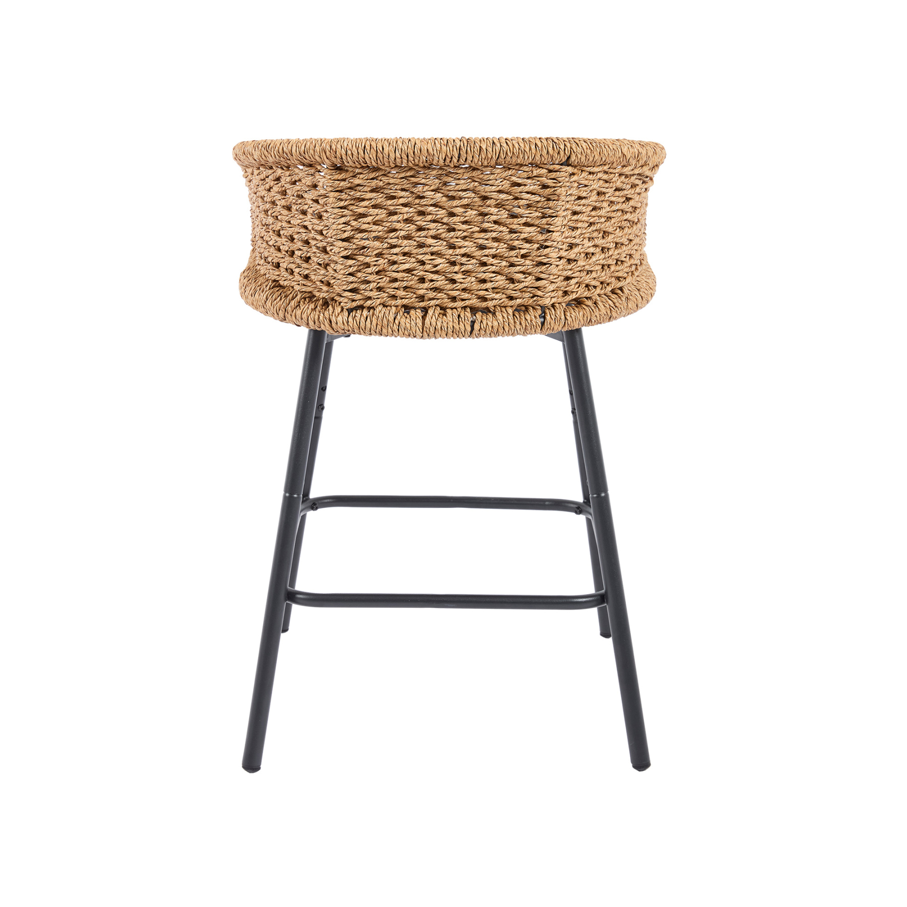 Neil Outdoor Cane Bar Stools (Set of 2)