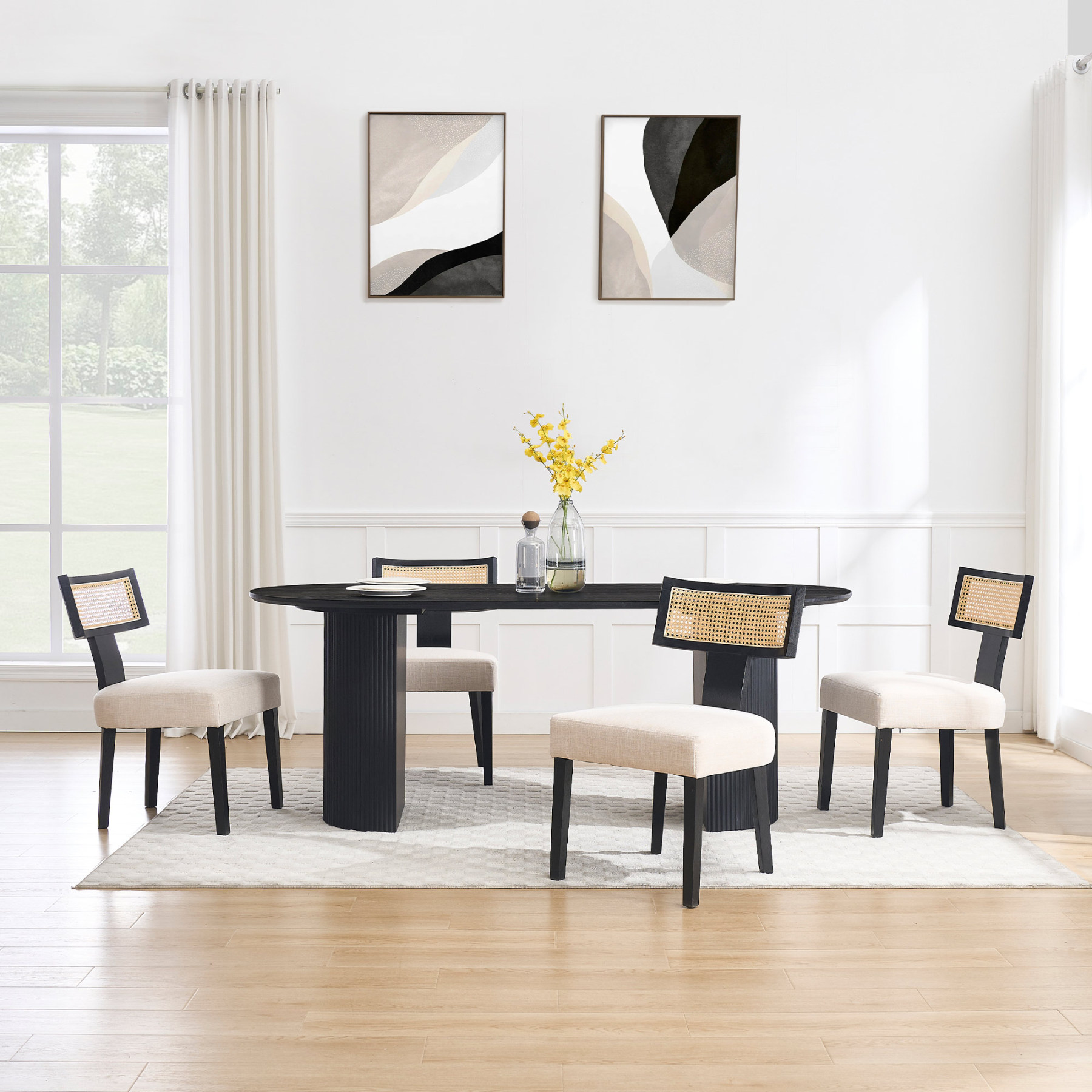 Mateo Oval Dining Table 79''