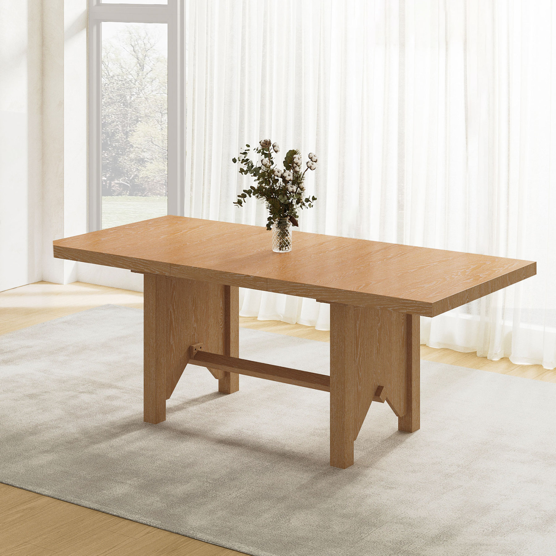 Flex Extendable Dining Table Set 54"-72"