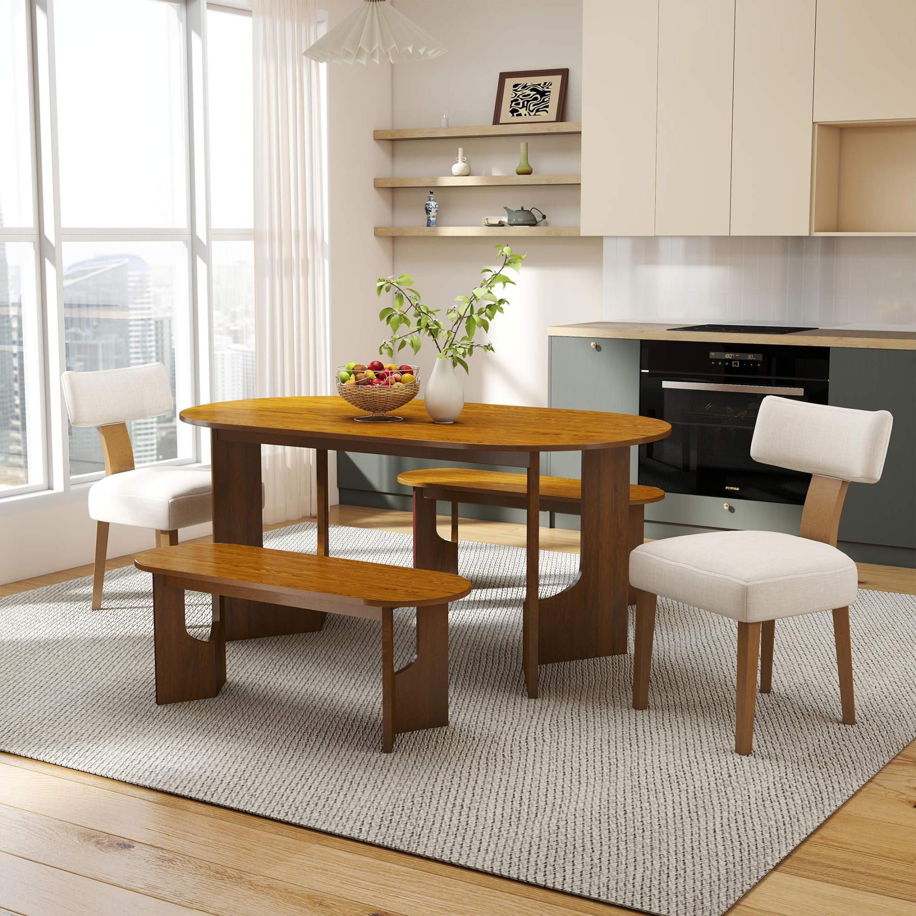 Robert 63'' Dining Table Set 