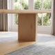 Rowan 79" Rounded Rectangular Dining Table - Oak