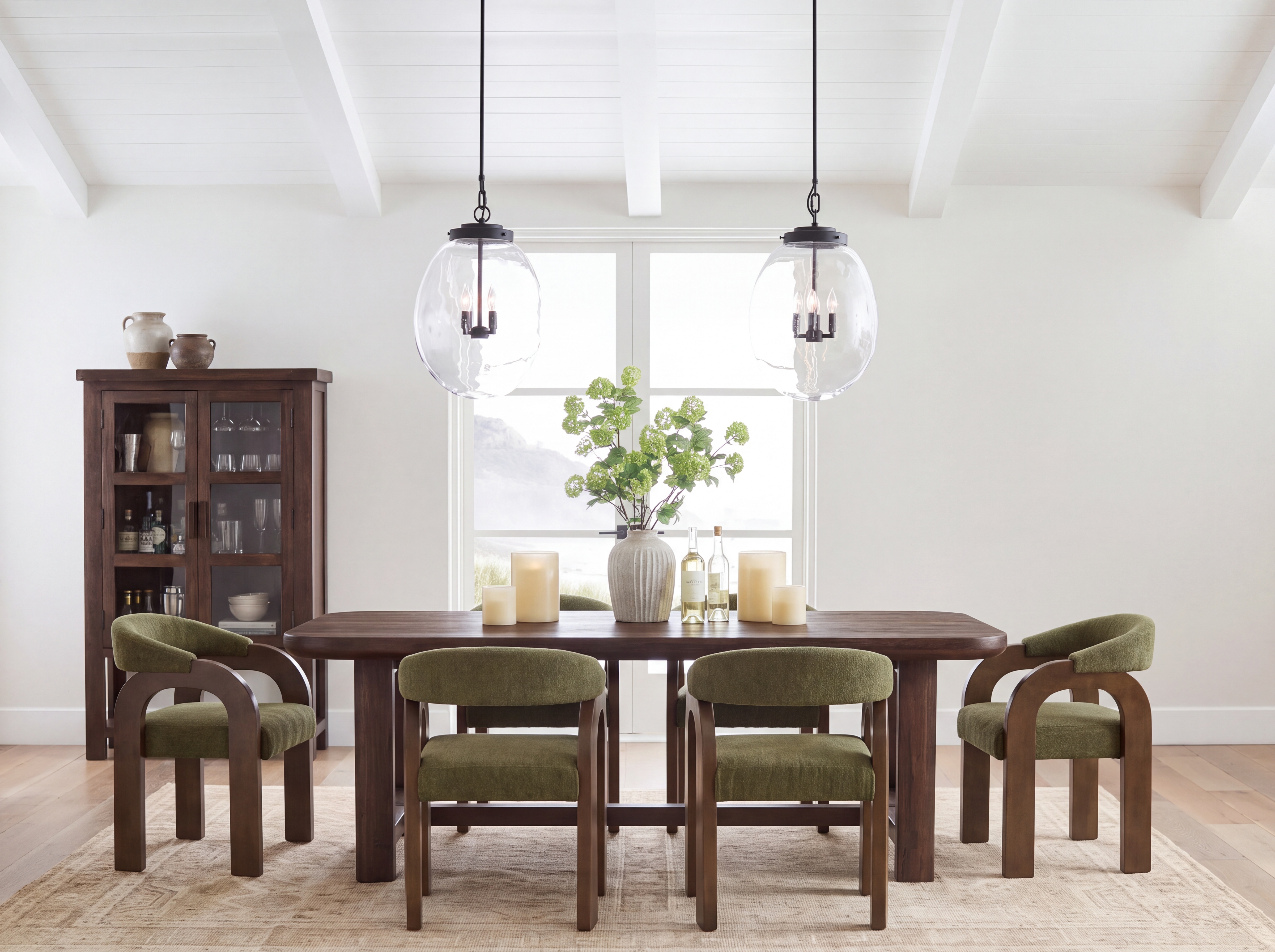 Plush seat and back cushions filled with soy-based polyfoam and fiber