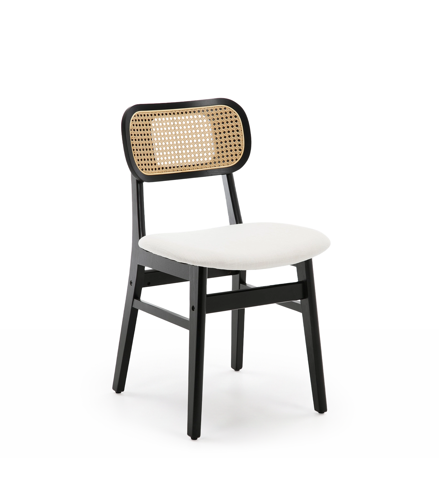 Eric Mid-Century Modern Cane Dining Chairs (Set of 2)