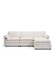 Livia Luxury Ultra Comfy Modular Sofa 3 seats with 1 ottoman
