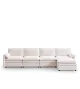 Livia Luxury Ultra Comfy Modular Sofa 4 seats with 1 ottoman