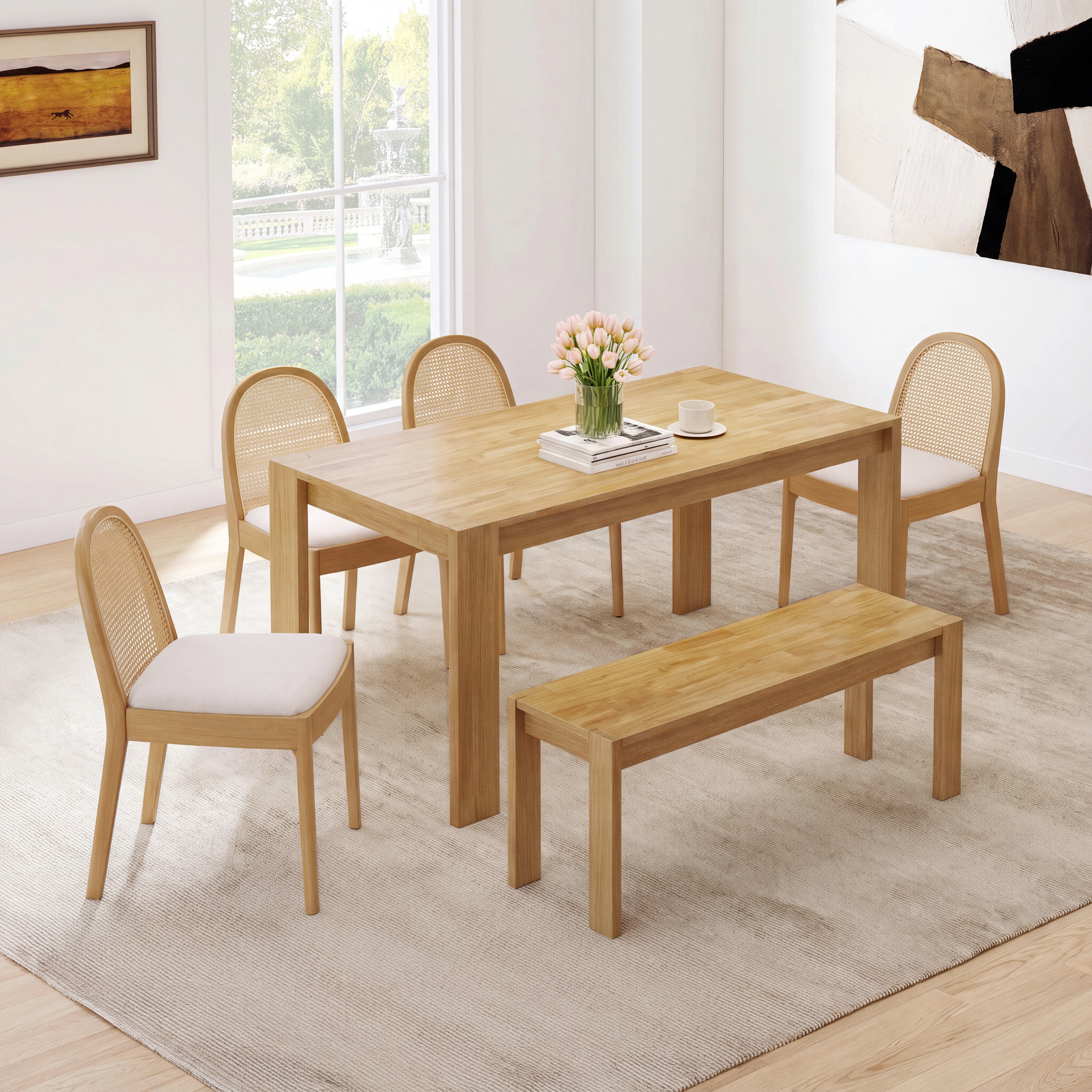 Mason Dining Table Set For 4-6