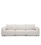 Leen Chenille Sectional Sofa 3 seats - Modern White Sofa
