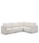 Leen Chenille Sectional Sofa 4 seats - Modern White Sofa