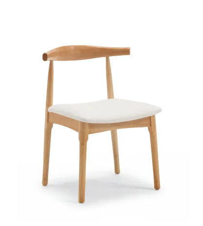 Nolan Modern Dining Chairs with Solid Wood Legs (Set of 2)