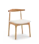 Nolan Modern Dining Chairs with Solid Wood Legs (Set of 2)