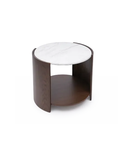 Gia Cultured Marble Side Table
