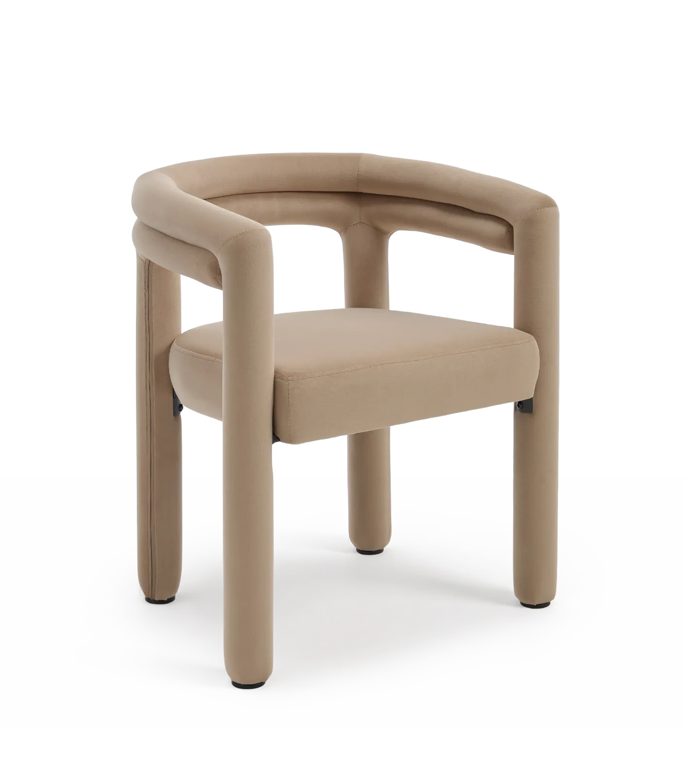 Lara 24" Dining Chair Upholstered Armchair with Back