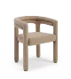 Lara 24" Dining Chair Upholstered Armchair with Back