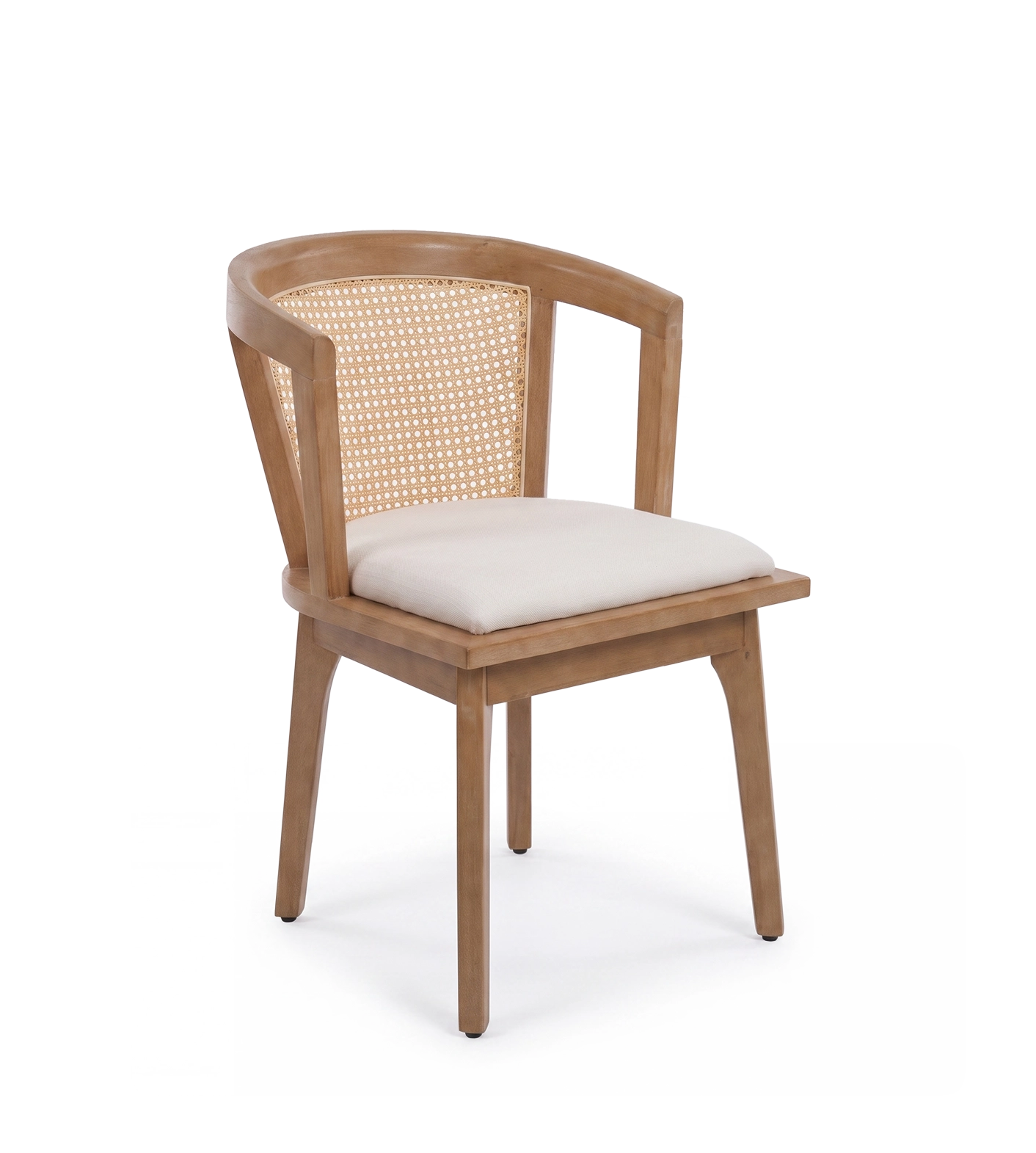 George Modern Farmhouse Upholstered Dining Chairs (Set of 2)