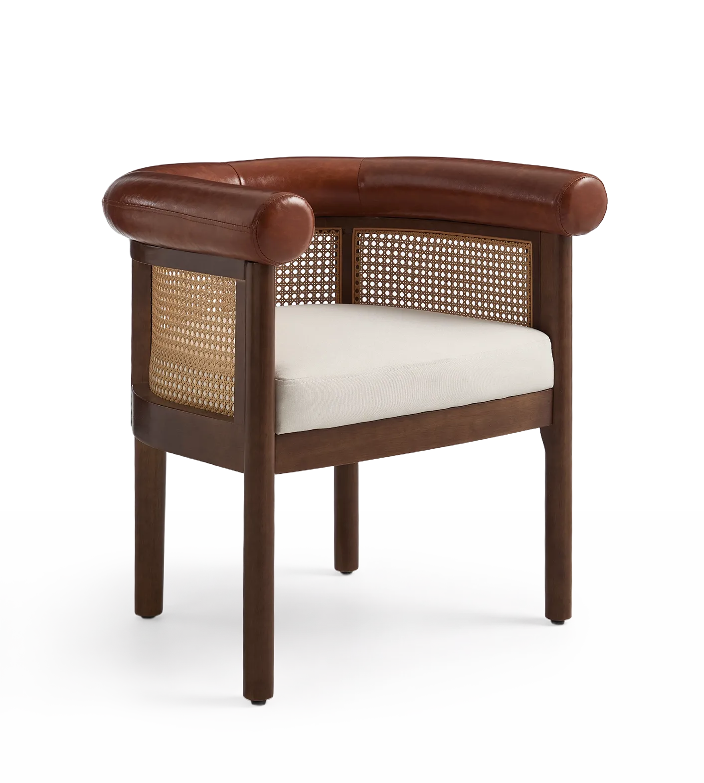 Richard Mid-Century Modern Cane Dining Chair