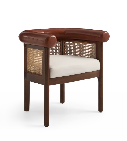Richard Mid-Century Modern Cane Dining Chair