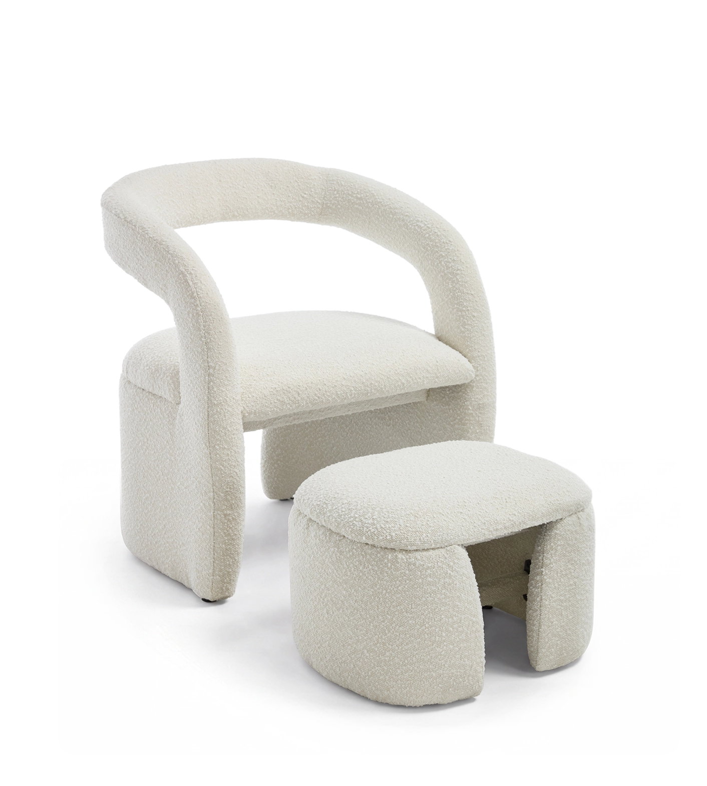 Eva Accent Chair with Ottoman