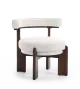 Dawson Modern Geometric Accent Chair & Ottoman Set