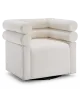Asher 30.5'' Swivel Lounge Chair with Armrest - ivory · linen