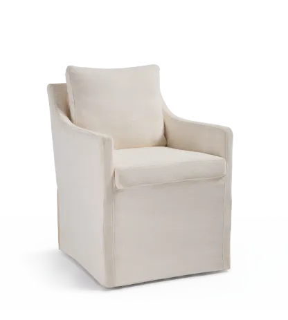 Hank Modern Upholstered Dining Chairs with Arms