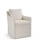 Hank Modern Upholstered Dining Chairs with Arms