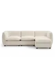 Arden 100" Modular Chenille Sofa-3 Seater&1 Ottoman