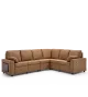Levi Wall Hugger Reclining Sectional Sofa with Storage