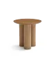 Drift 19.5'' Round Coffee Side Table Walnut Finish