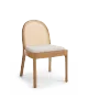 Salem Mid-Century Modern Round Rattan Dining Chairs (Set of 2)