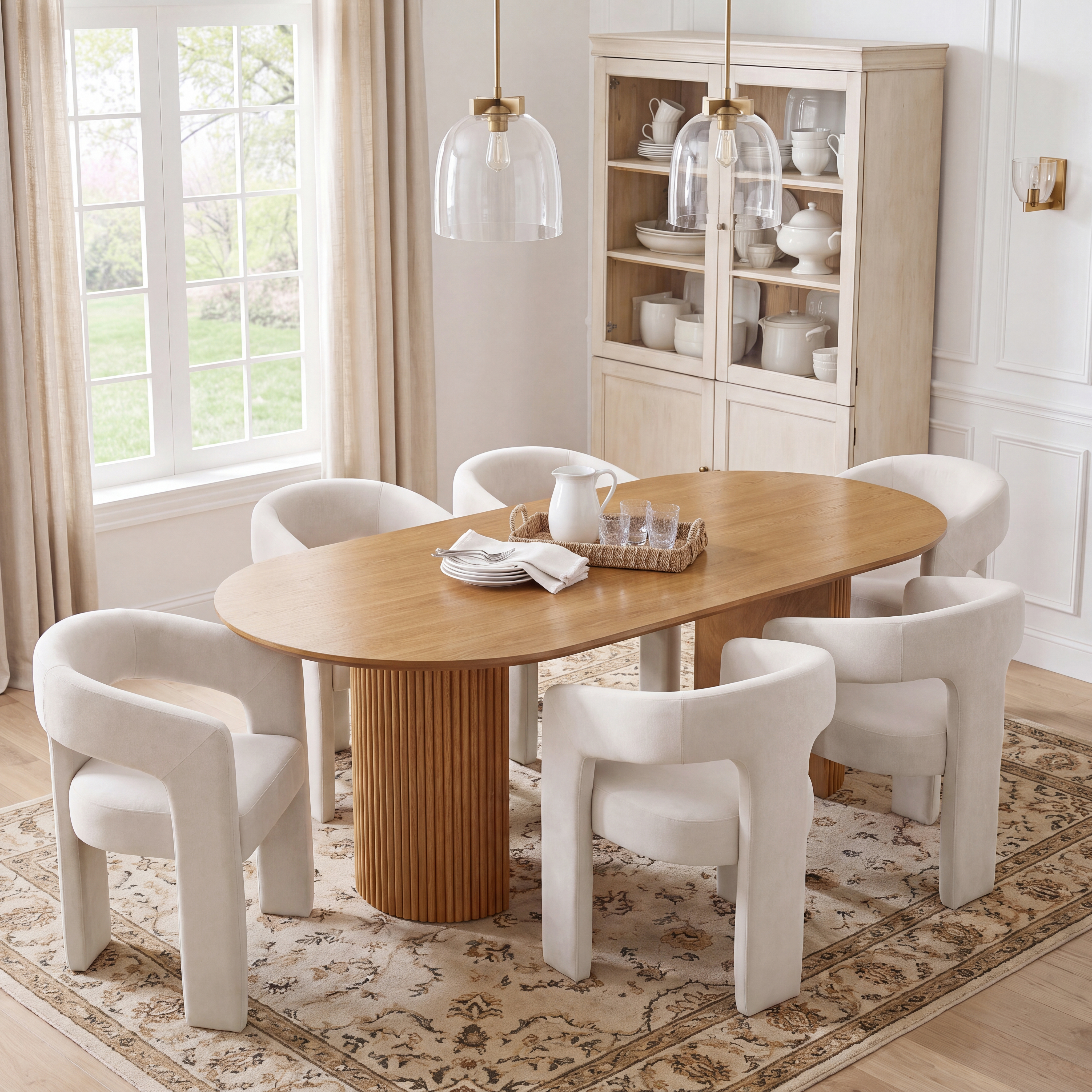 Payson Dining Table With Dove Chairs Set – DAYALANE