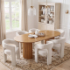 Payson Dining Table With Dove Chairs Set