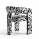 Dove Modern Upholstered Dining Chair-