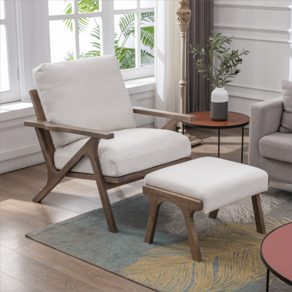 Charles Leather Lounge Armchair