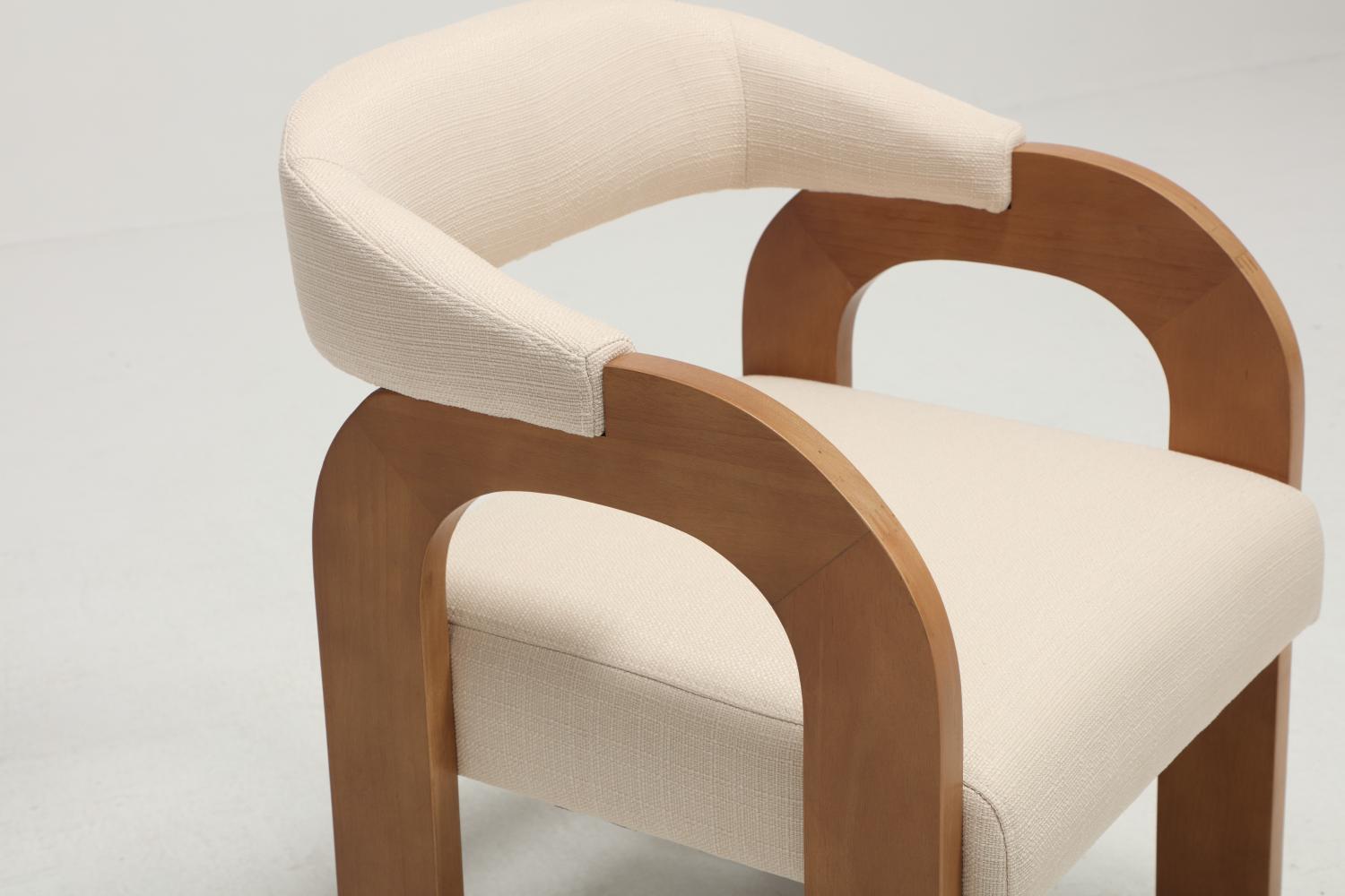 Plush seat and back cushions filled with soy-based polyfoam and fiber
