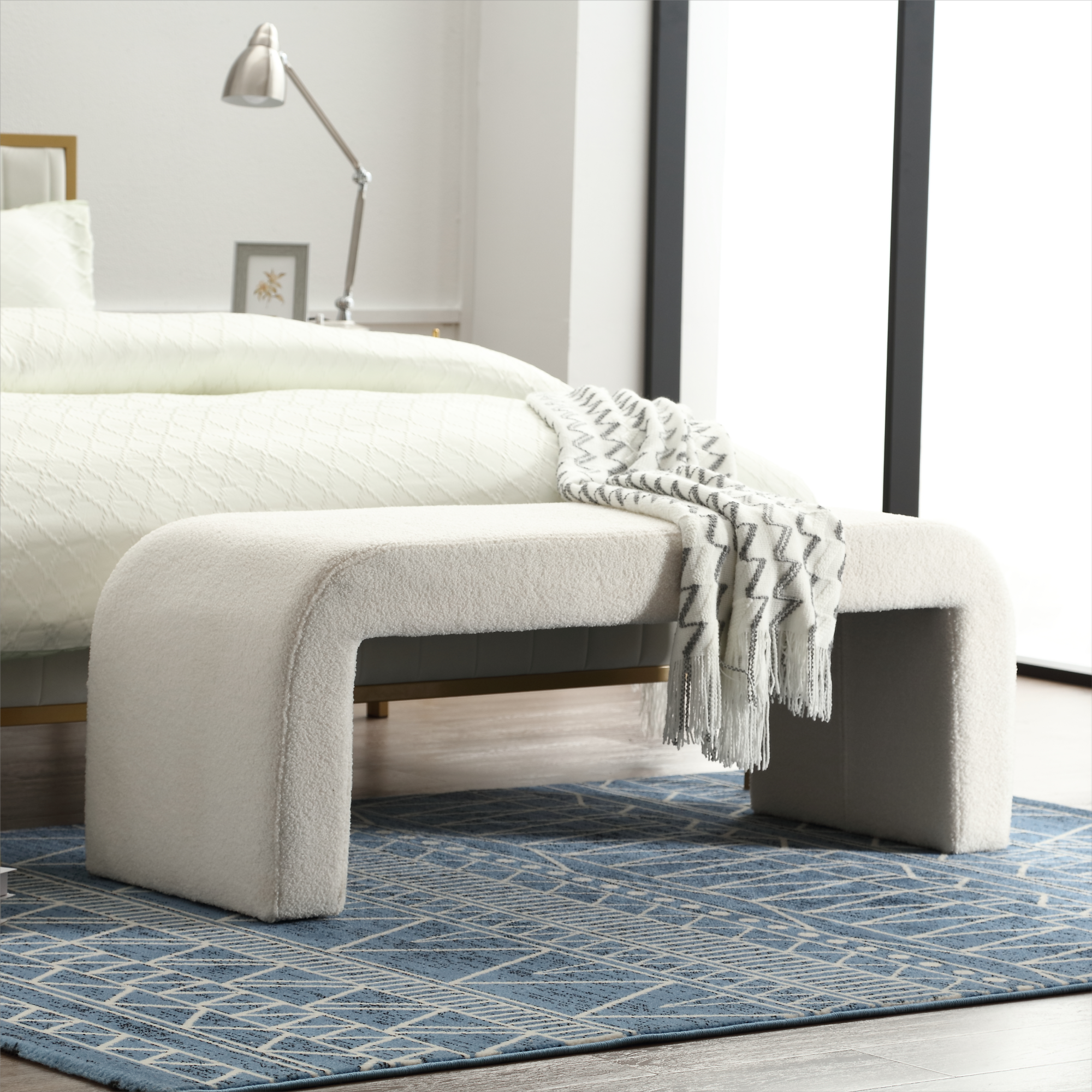 Yeelen Fuzzy Upholstery Bench