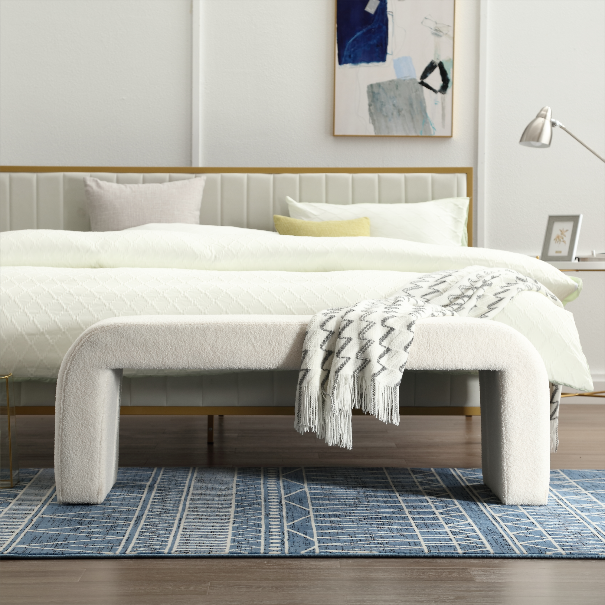 Yeelen Fuzzy Upholstery Bench