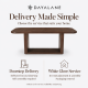 Rowan 79" Rounded Rectangular Dining Table - Cocoa Brown