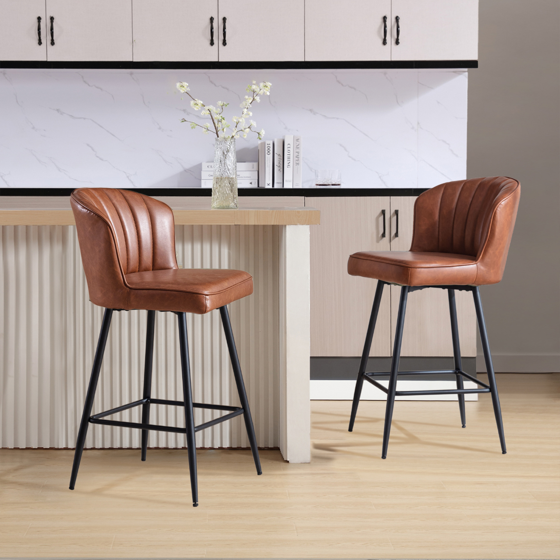 Cameo Counter & Bar Stools (Set of 2)