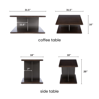 Partition Coffee Table Set