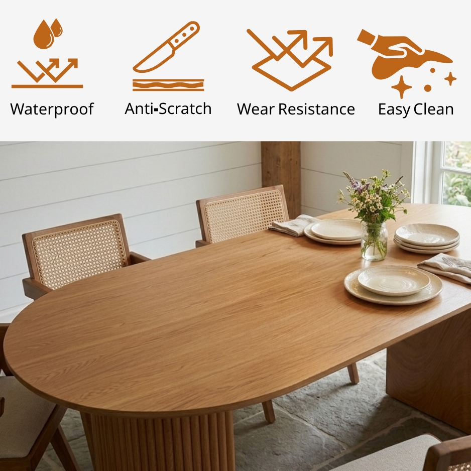 Mateo Oval Dining Table With Dove Chairs Set