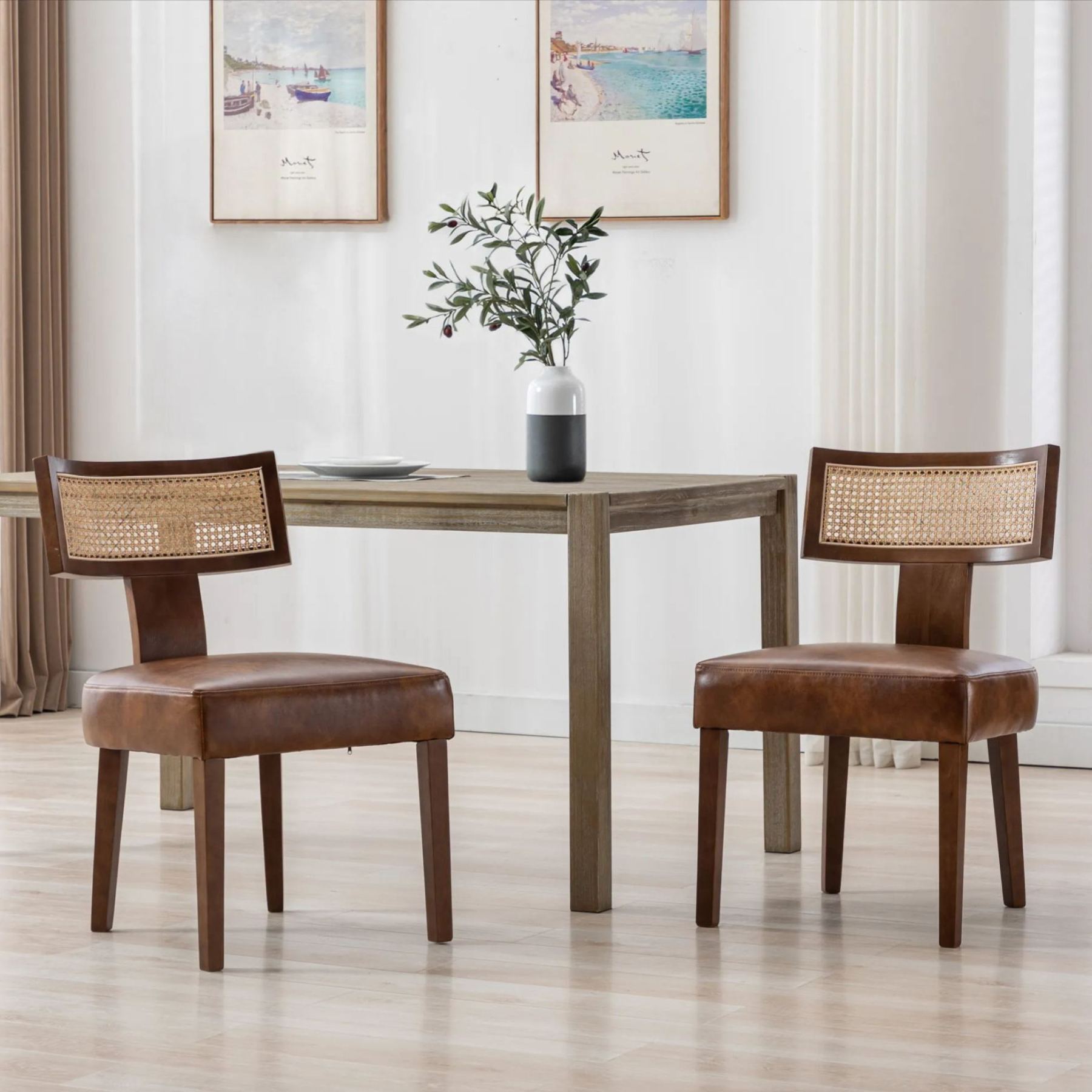Payson Cane Dining Chairs (Set of 2)