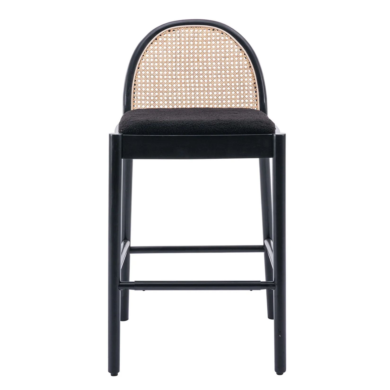 Salem Round Rattan Bar Stools (Set of 2)