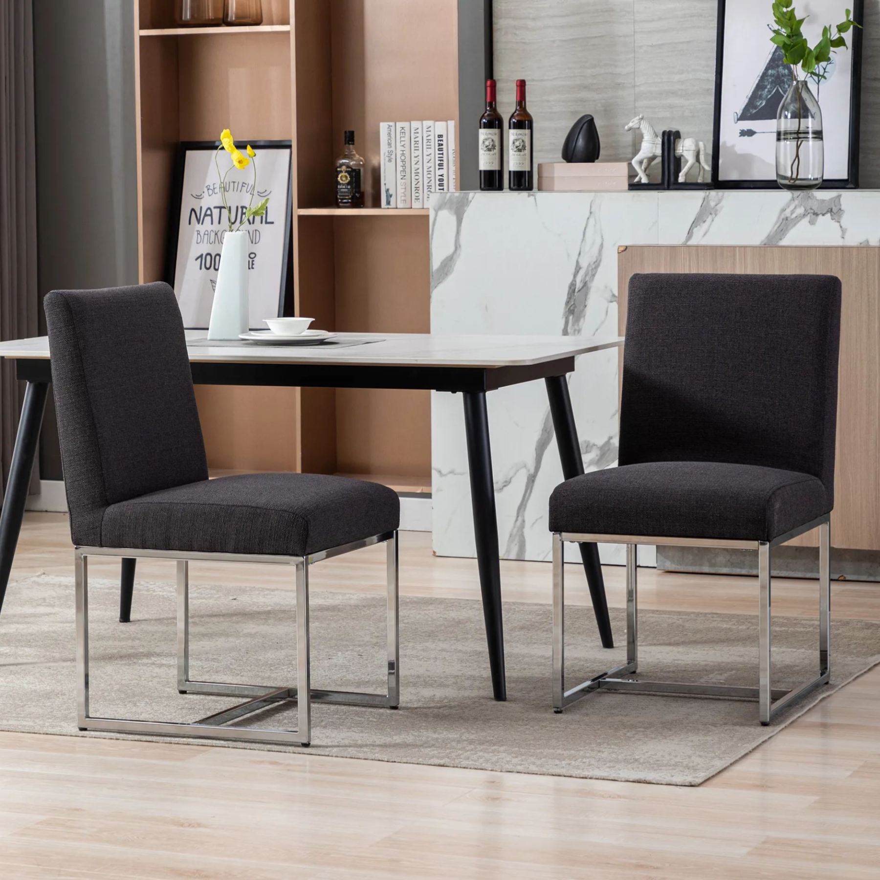 Rectangle Dining Chairs (Set of 2)